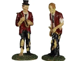 Lemax 02958 - A Chilling Band Of Two, Set Of 2 - Spooky Town Figurines* Lemax Spooky Town Figurines