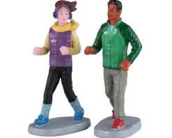 Lemax 02921 - Autumn Jog, Set Of 2 - Figurines* Lemax Figurines