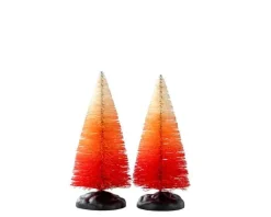 Lemax 24006 - Autumn Sunrise Tree, Small, Set Of 2 - Spooky Town Accessories; Trees* Lemax Trees