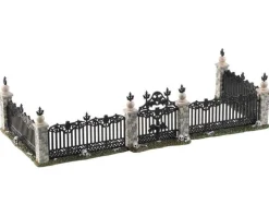 Lemax 04713 - Bat Fence Gate, Set Of 5 - Spooky Town Accessories* Lemax Spooky Town Accessories