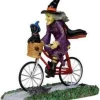 Lemax 32109 - Be-Witching Bike Ride - Spooky Town Halloween Village Figurines* Lemax Spooky Town Figurines