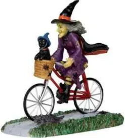 Lemax 32109 - Be-Witching Bike Ride - Spooky Town Halloween Village Figurines* Lemax Spooky Town Figurines