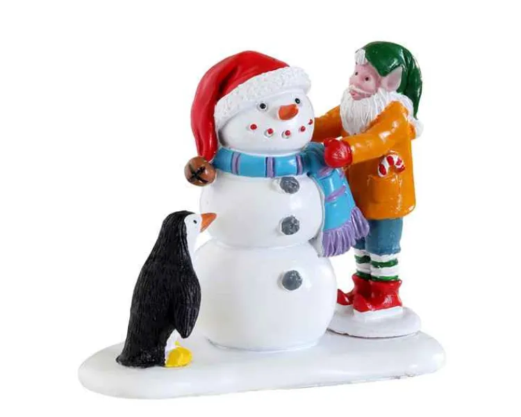 Lemax 22134 - Building A Snowman - Christmas Village Figurines* Lemax Figurines