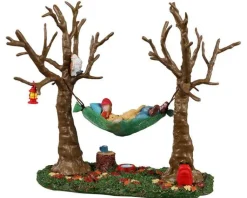 Lemax 23593 - Camping Hammock Buddy - Christmas Village Table Pieces* Lemax Table Pieces