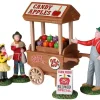 Lemax 22108 - Candy Apple Cart, Set Of 5 - Spooky Town Halloween Village Figurines* Lemax Spooky Town Figurines
