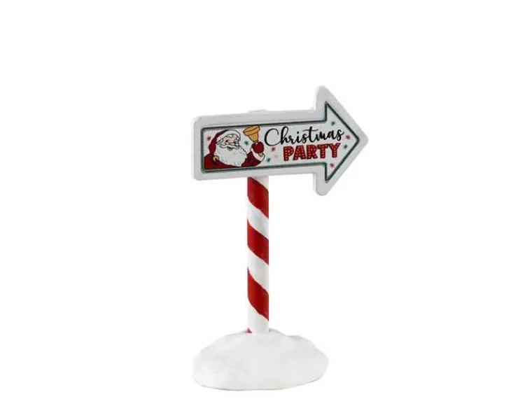 Lemax 34093 - Christmas Party Sign - Misc. Accessories* Lemax Misc. Accessories
