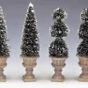 Lemax 34965 - Cone-Shaped & Sculpted Topiaries, Set Of 4 - Christmas Village Trees* Lemax Trees
