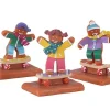 Lemax 12056 - Cookie Boarding, Set Of 3 - Sugar N Spice Figurines* Lemax Sugar N Spice Figurines