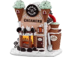 Lemax 05699 - Cookies 'N Cream Creamery, Battery-Operated (4.5V) - Sugar N Spice Houses* Lemax Sugar N Spice Houses
