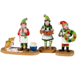 Lemax 22137 - Crafty Elves, Set Of 3 - Christmas Village Figurines* Lemax Figurines