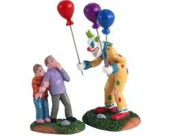 Lemax 12009 - Creepy Balloon Seller, Set Of 2 - Spooky Town Figurines* Lemax Spooky Town Figurines