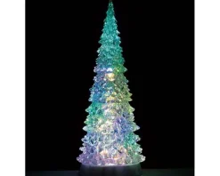 Lemax 94510 - Crystal Lighted Tree, 4 Color Changeable & Color Transformation, Xl, Battery-Operated (4.5-Volt) - Trees* Lemax Trees