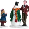 Lemax 82585 - Dad's Snowman, Set Of 2 - Figurines* Lemax Figurines