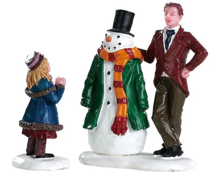 Lemax 82585 - Dad's Snowman, Set Of 2 - Figurines* Lemax Figurines