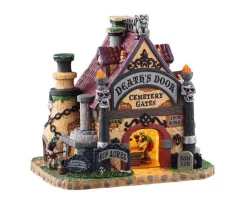 Lemax 05614 - Death's Door Cemetery Gates - Spooky Town Houses* Lemax Spooky Town Houses