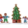 Lemax 72565 - Decorating The Tree, Set Of 3 - Sugar N Spice Figurines* Lemax Sugar N Spice Figurines
