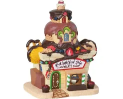 Lemax 85382 - Delightful Dip Chocolate Shop, Battery-Operated (4.5V) - Sugar N Spice Houses* Lemax Sugar N Spice Houses