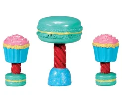 Lemax 74205 - Dessert Table Set, Set Of 3 - Sugar N Spice Accessories* Lemax Sugar N Spice Accessories