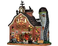 Lemax 55916 - Dilapidated Barn (No Color Box) - Spooky Town Houses* Lemax Spooky Town Houses