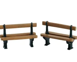 Lemax 74235 - Double Seated Bench, Set Of 2 - Misc. Accessories* Lemax Misc. Accessories