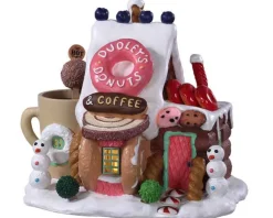 Lemax 95529 - Dudley's Donut Shop, Battery-Operated (4.5-Volt) - Sugar N Spice Houses* Lemax Sugar N Spice Houses