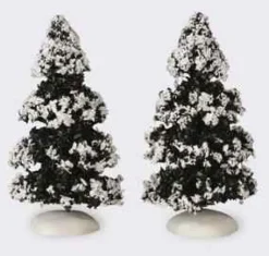 Lemax 44234 - Evergreen Tree, Set Of 2, Small - Christmas Village Trees* Lemax Trees
