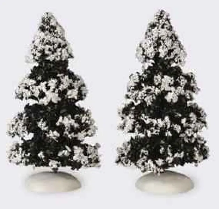 Lemax 44234 - Evergreen Tree, Set Of 2, Small - Christmas Village Trees* Lemax Trees