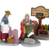 Lemax 02951 - Fabric Vendor, Set Of 3 - Figurines* Lemax Figurines
