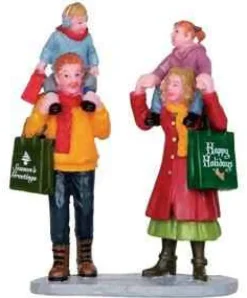 Lemax 22022 - Family Xmas Shopping - Christmas Village Figurines* Lemax Figurines