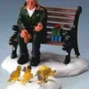 Lemax 42905 - Feeding Pigeons, Set Of 2 - Christmas Village Figurines* Lemax Figurines