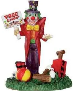 Lemax 32102 - Free Candy Clown - Spooky Town Halloween Village Figurines* Lemax Spooky Town Figurines