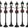 Lemax 64500 - Gas Lantern Street Lamp, Set Of 8, Battery-Operated (4.5V) - Christmas Village Misc. Accessories* Lemax Misc. Accessories
