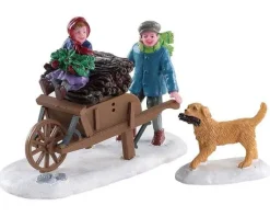 Lemax 82596 - Gathering Kindling, Set Of 2 - Figurines* Lemax Figurines