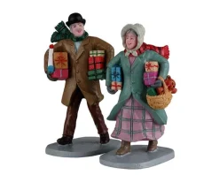 Lemax 22143 - Gifts For The Grandchildren, Set Of 2 - Christmas Village Figurines* Lemax Figurines
