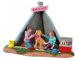 Lemax 13555 - Girls Backyard Camping - Table Pieces* Lemax Table Pieces