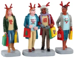 Lemax 12026 - Girls Christmas Shopping Trip, Set Of 3 - Figurines* Lemax Figurines