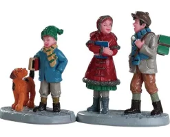 Lemax 82595 - Going To School, Set Of 2 - Figurines* Lemax Figurines