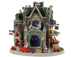 Lemax 35002 - Gothic Hills Funeral Parlor, Battery-Operated (4.5-Volt) - Spooky Town Houses* Lemax Spooky Town Houses