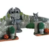 Lemax 83350 - Grey Gargoyle Gardens, Set Of 6 - Spooky Town Accessories* Lemax Spooky Town Accessories