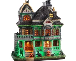 Lemax 05609 - Grimsbury Haunted House, With 4.5-Volt Adaptor (Aa) - Spooky Town Houses* Lemax Spooky Town Houses