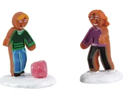 Lemax 72568 - Gumdrop Games, Set Of 2 - Sugar N Spice Figurines* Lemax Sugar N Spice Figurines
