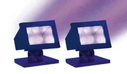 Lemax 34974 - Halloween Purple Light, Set Of 2, Battery-Operated - Spooky Town Halloween Village Accessories* Lemax Spooky Town Accessories