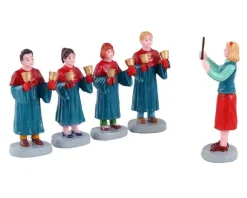 Lemax 12020 - Handbell Choir, Set Of 5 - Figurines* Lemax Figurines