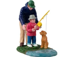 Lemax 12038 - His First Fishing Lesson - Figurines* Lemax Figurines
