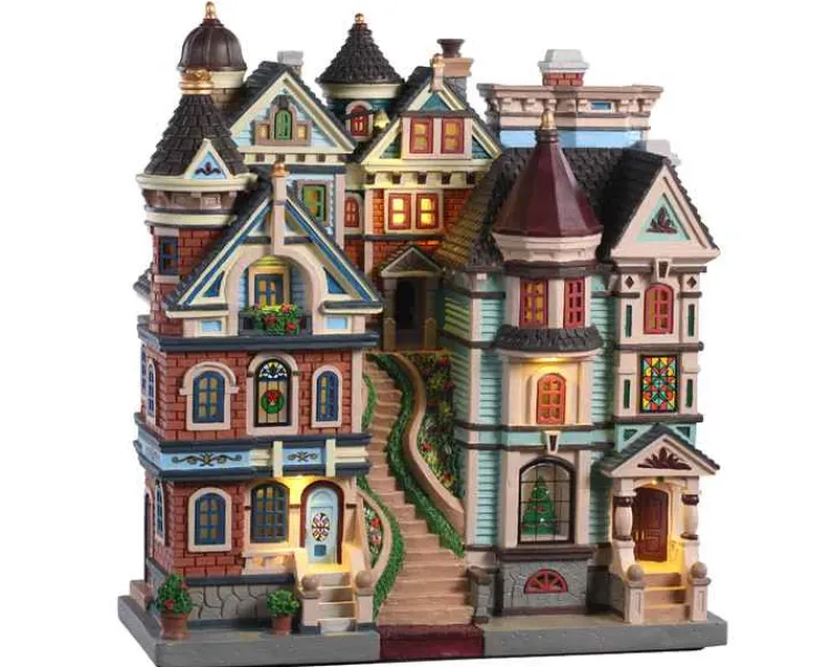 Lemax 05617 - Houses On A Hill, Battery-Operated (4.5-Volt) - Facades* Lemax Facades