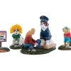 Lemax 92731 - Howl-O-Ween Contest, Set Of 4 - Spooky Town Figurines* Lemax Spooky Town Figurines