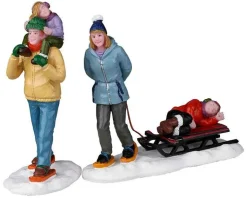Lemax 22148 - Long Day Snowshoeing, Set Of 2 - Christmas Village Figurines* Lemax Figurines