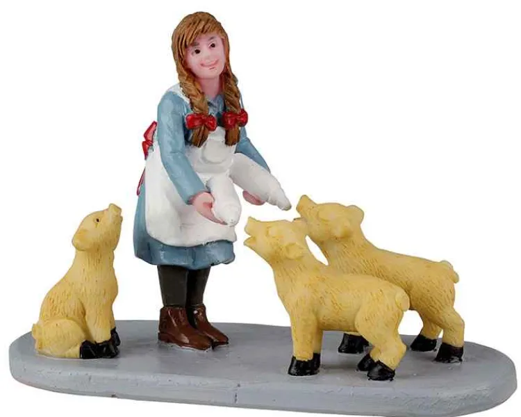 Lemax 22126 - Lunchtime For Piglets - Christmas Village Figurines* Lemax Figurines