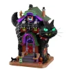 Lemax 15730 - Meow Mansion, Battery-Operated (4.5-Volt) - Spooky Town Halloween Village Houses & Buildings* Lemax Spooky Town Houses