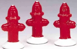 Lemax 34971 - Metal Fire Hydrant, Set Of 3 - Christmas Village Misc. Accessories* Lemax Misc. Accessories